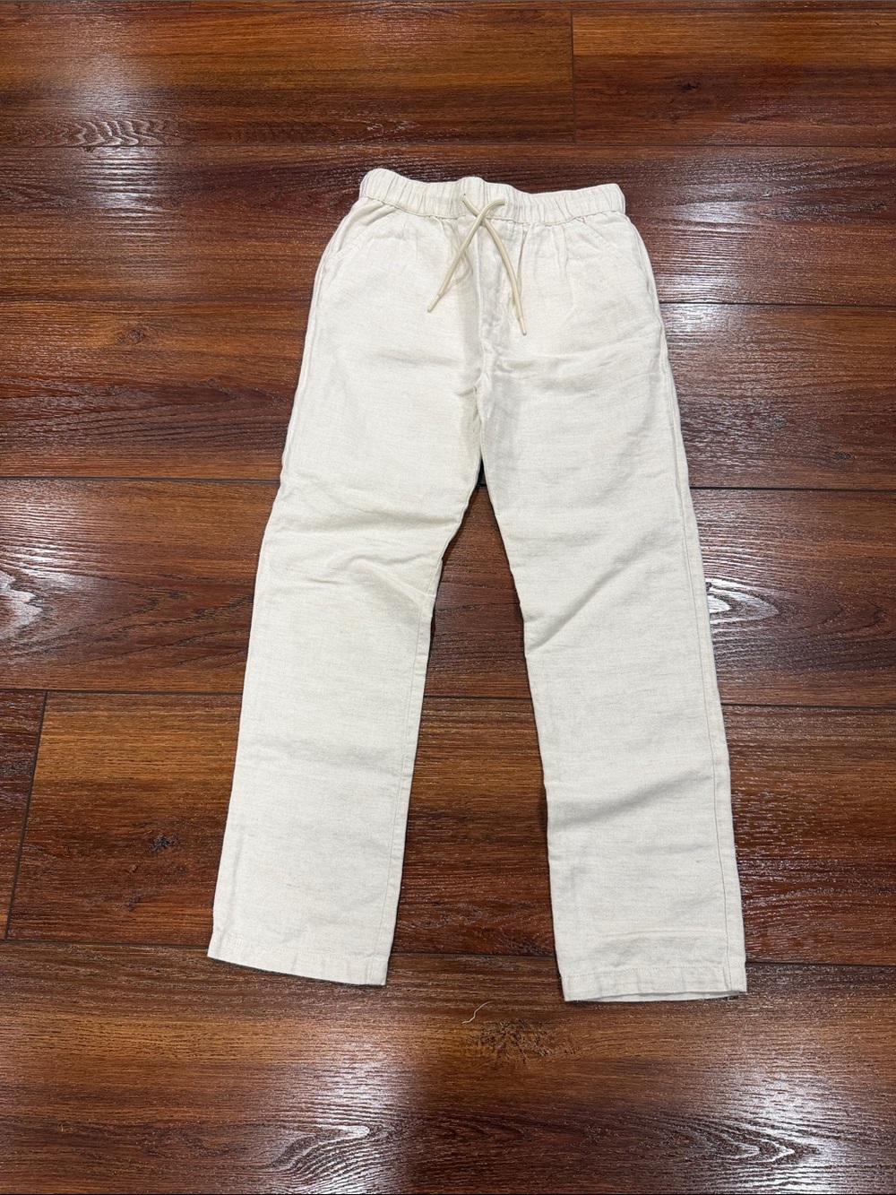 Appaman Cream Drawstring Casual Pants